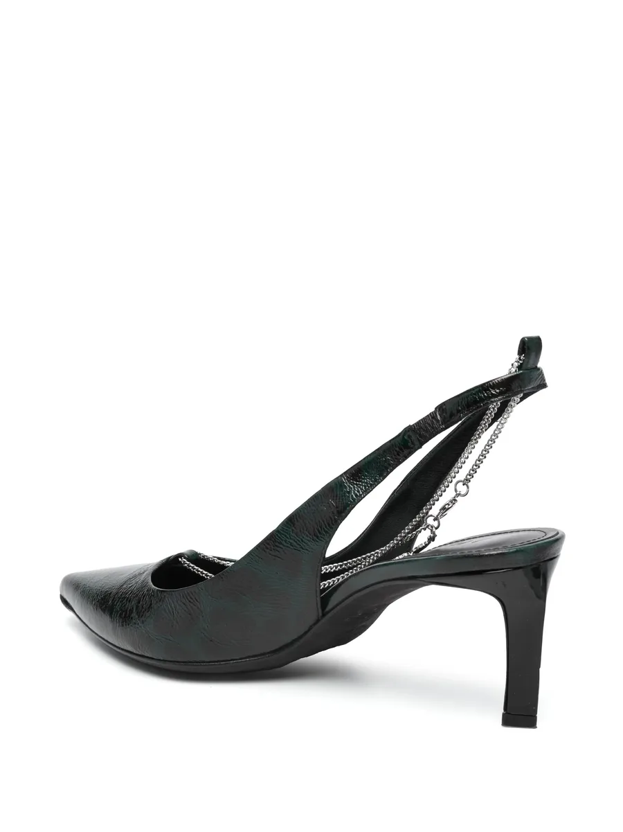 First Night Court 68mm leather pumps 5