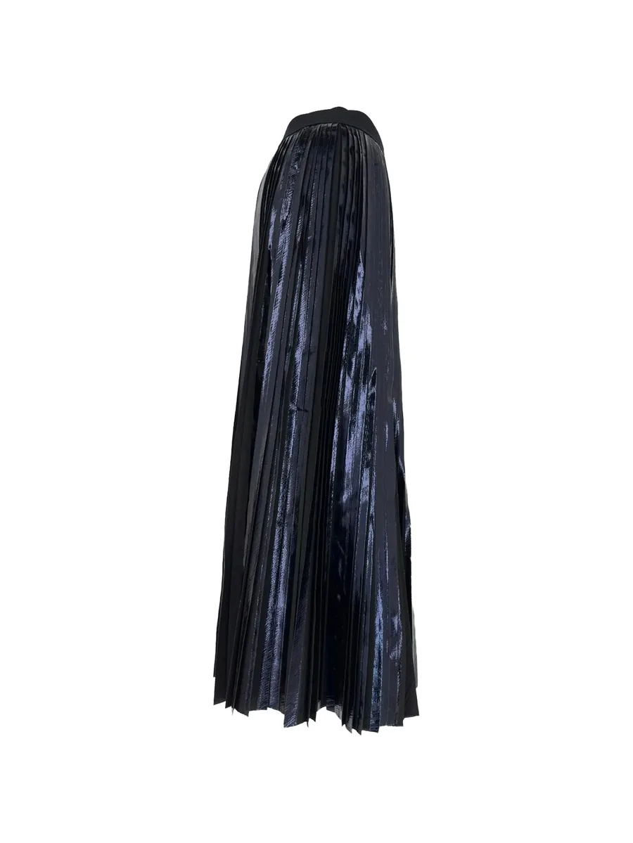 pleated metallic skirt 6