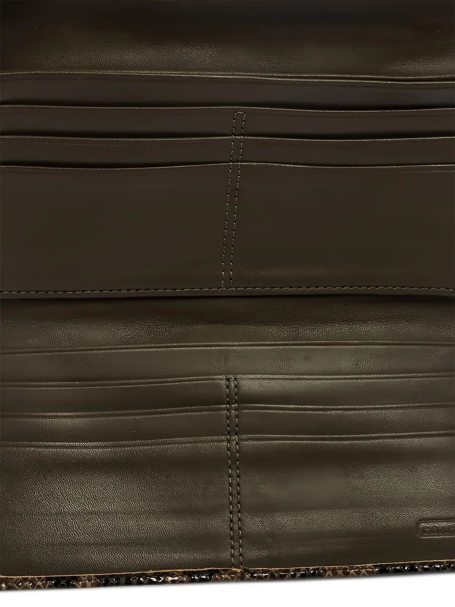 python-embossed leather wallet 8