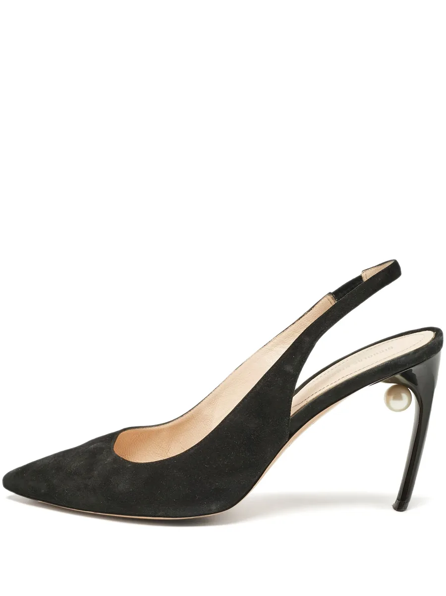 Pre-owned 95mm slingback pumps 1