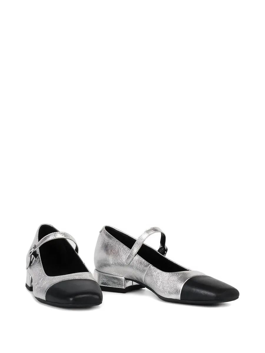 25mm Debbi metallic-leather pumps 3