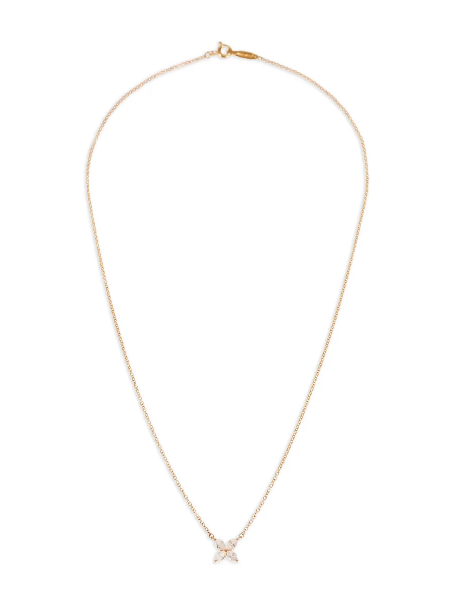 small Victoria diamond butterfly necklace 1