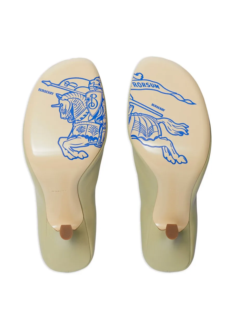 Baby Zip 100mm leather pumps 9