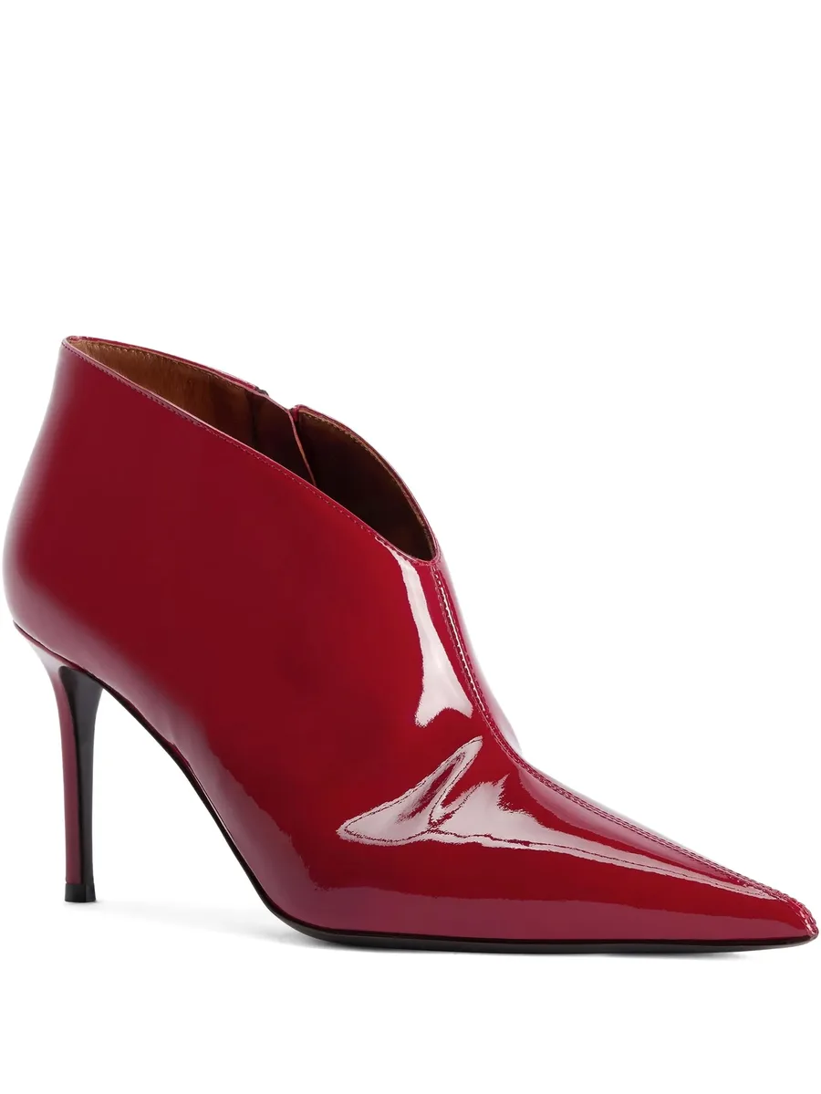 pointed-toe patent leather boots 2