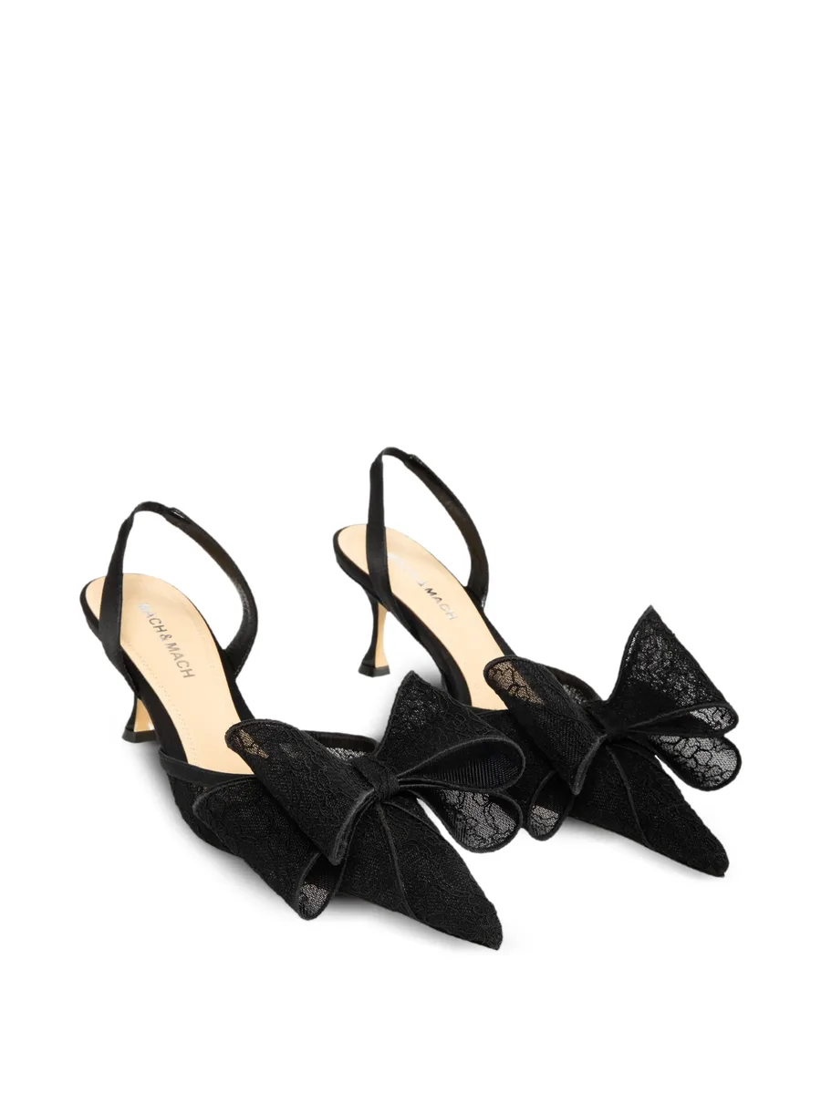 Le Cadeau lace slingback pumps 3