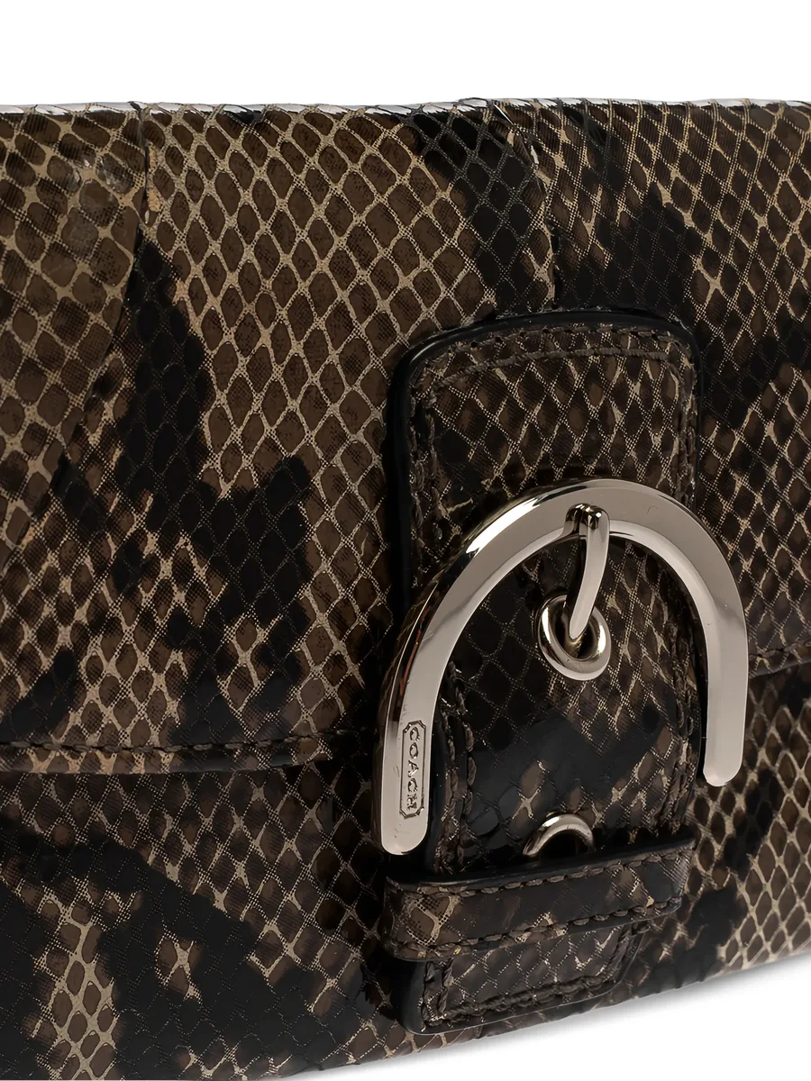 python-embossed leather wallet 9