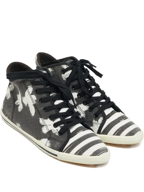 polka dot canvas sneakers