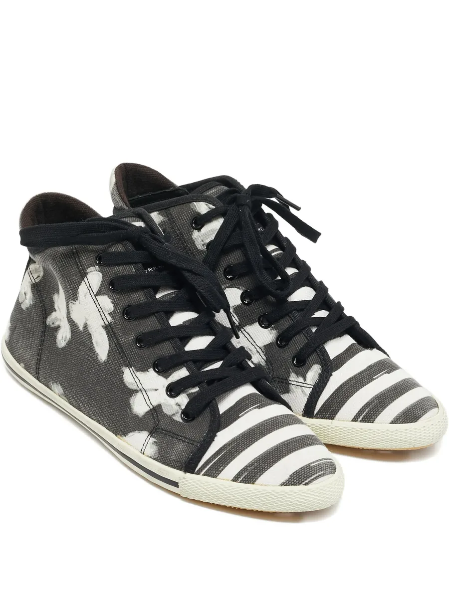 polka dot canvas sneakers 2