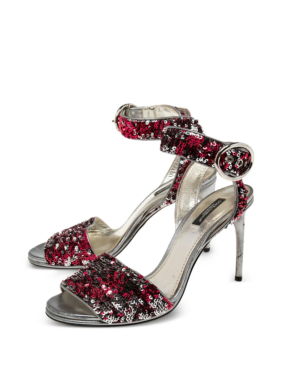 metallic heeled sandals 10