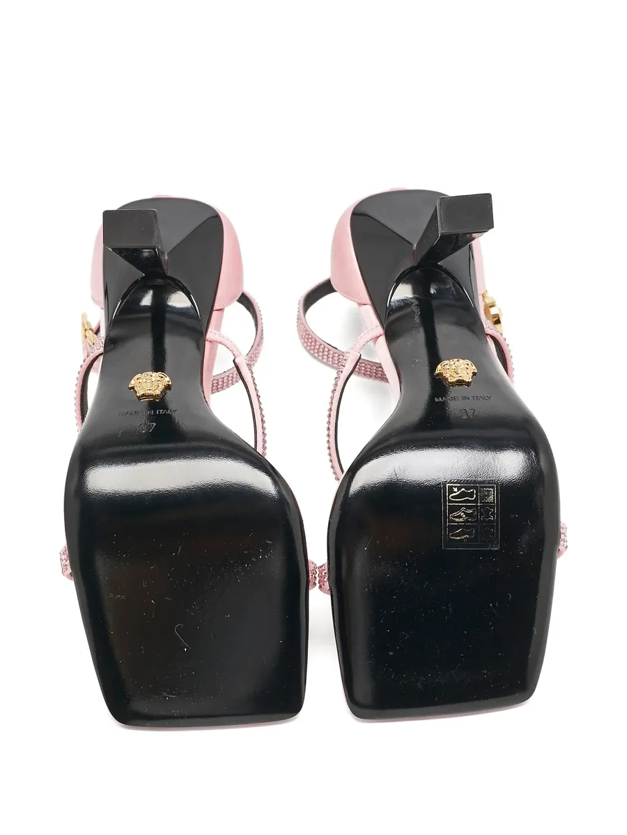 110mm satin rhinestone-embellished sandals 8