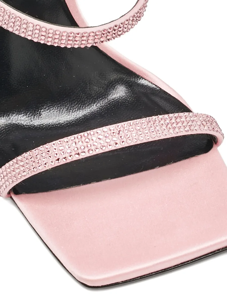 110mm satin rhinestone-embellished sandals 9