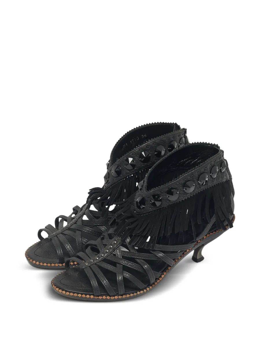 studded fringed sandals 4