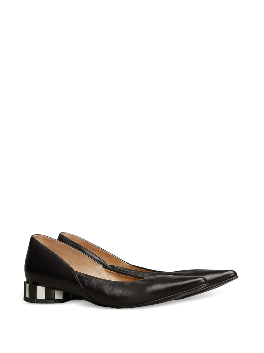 pointed-toe leather pumps 3