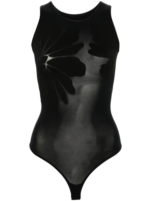 полупрозрачное боди Body Tattoo