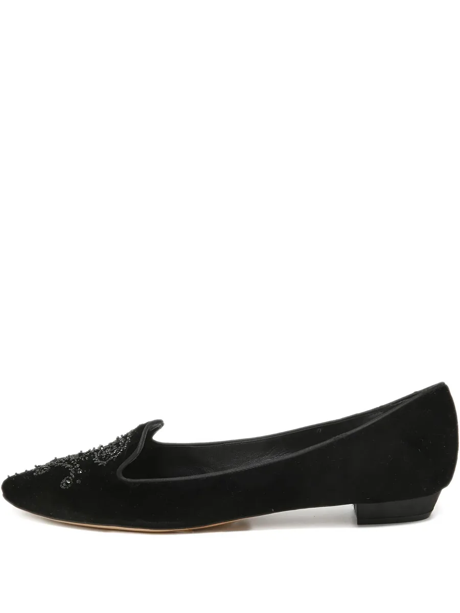 velvet-finish loafers 1