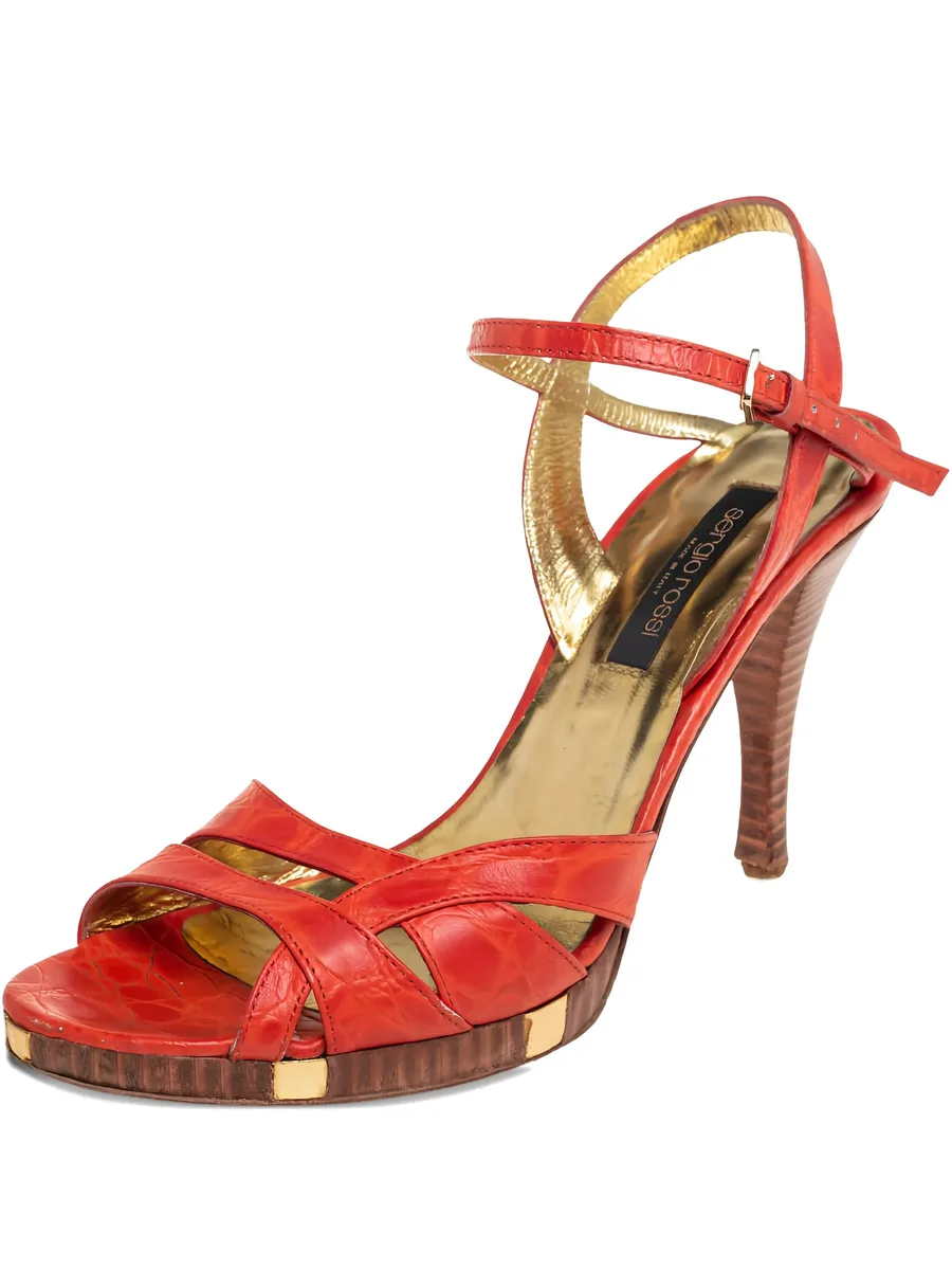 2024 Croc Embossed Platform Sandals 1