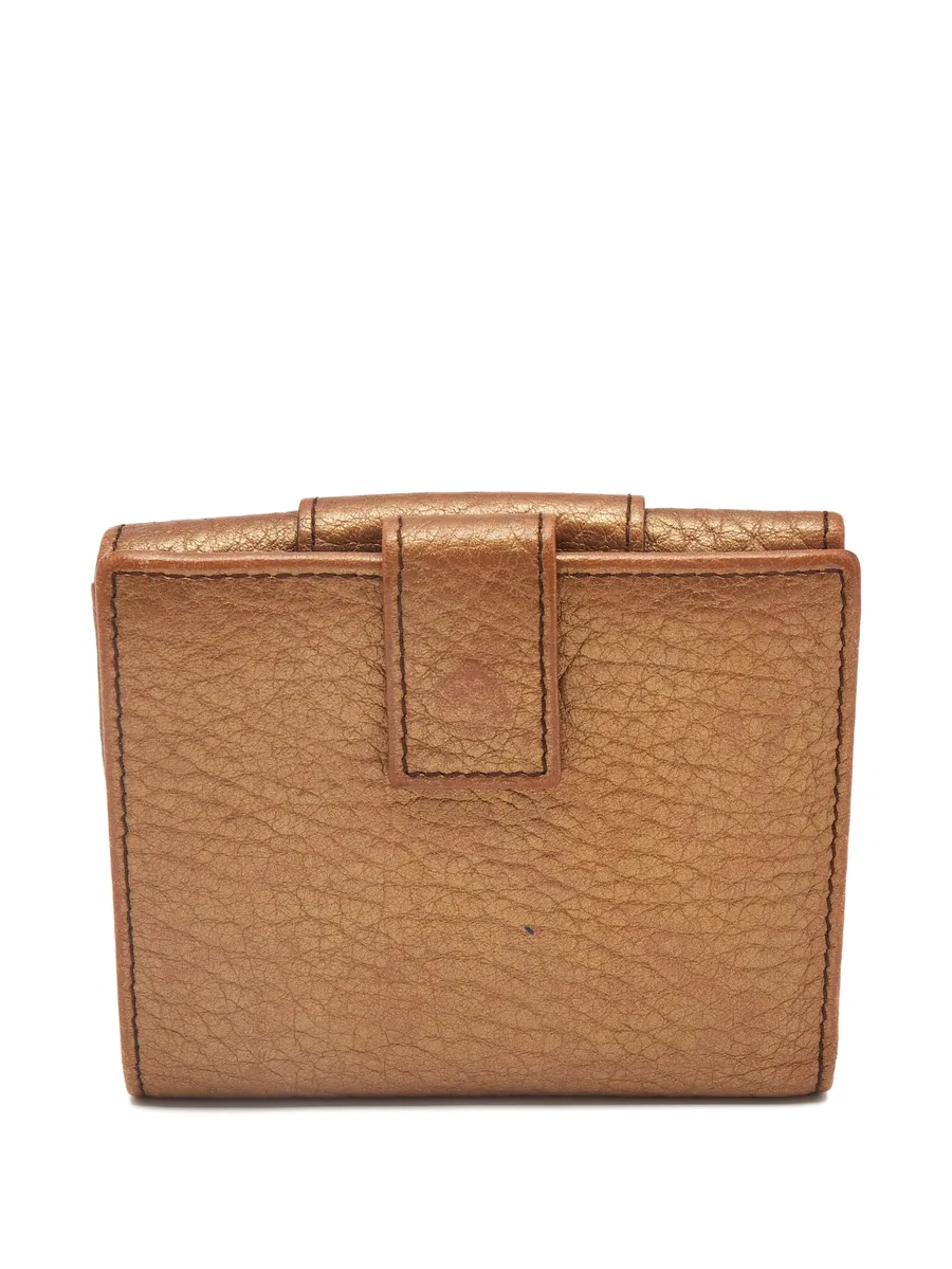 metallic-trimmed flap wallet 4