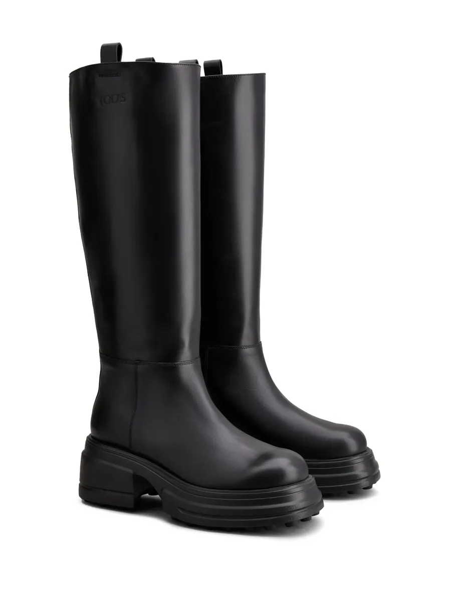 round-toe leather boots 4