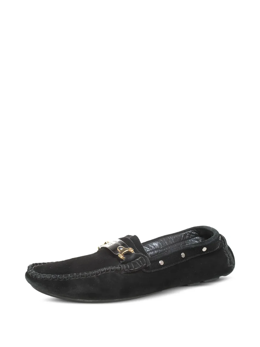 suede metal detail loafers 7