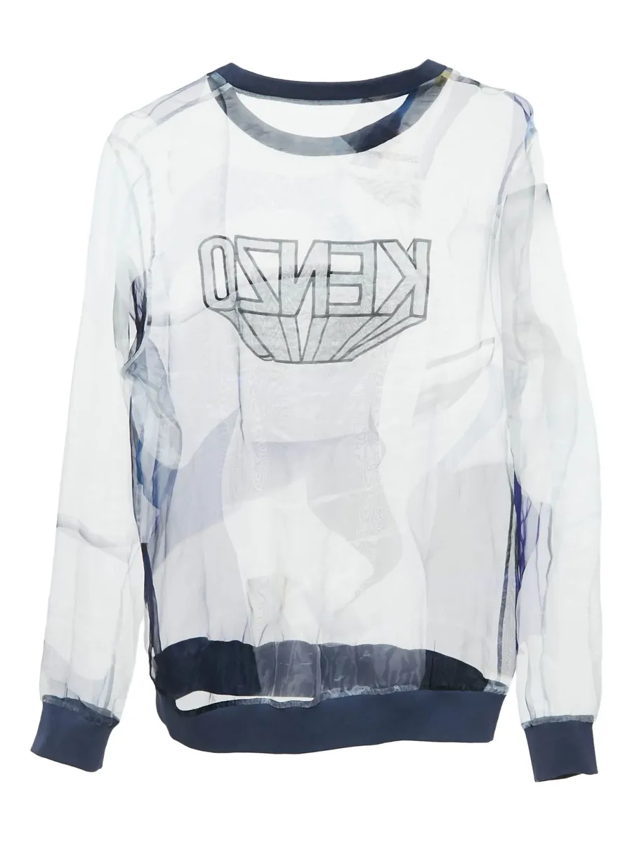 sheer logo sweatshirt 3