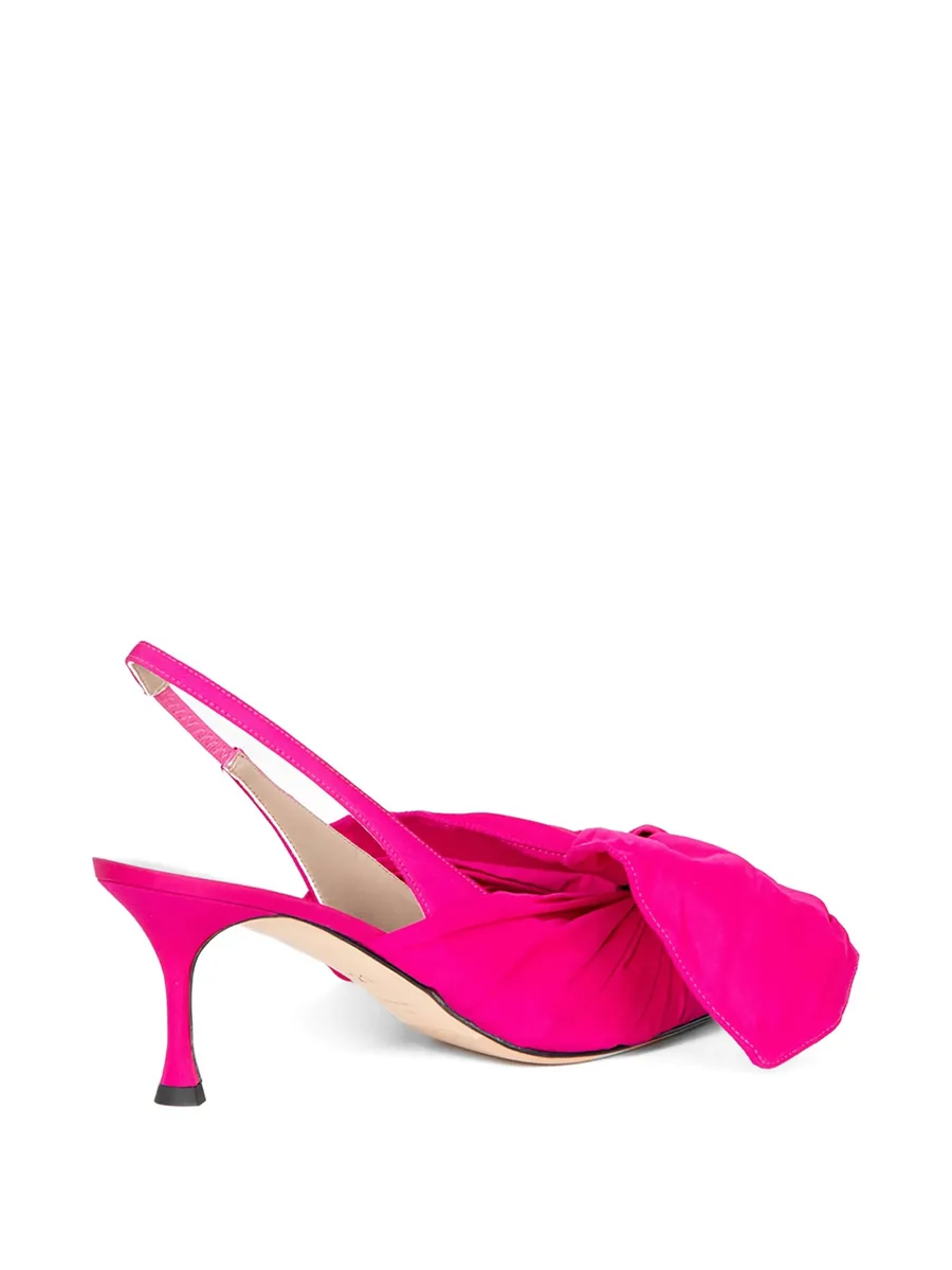 bow-embellished slingback pumps 4