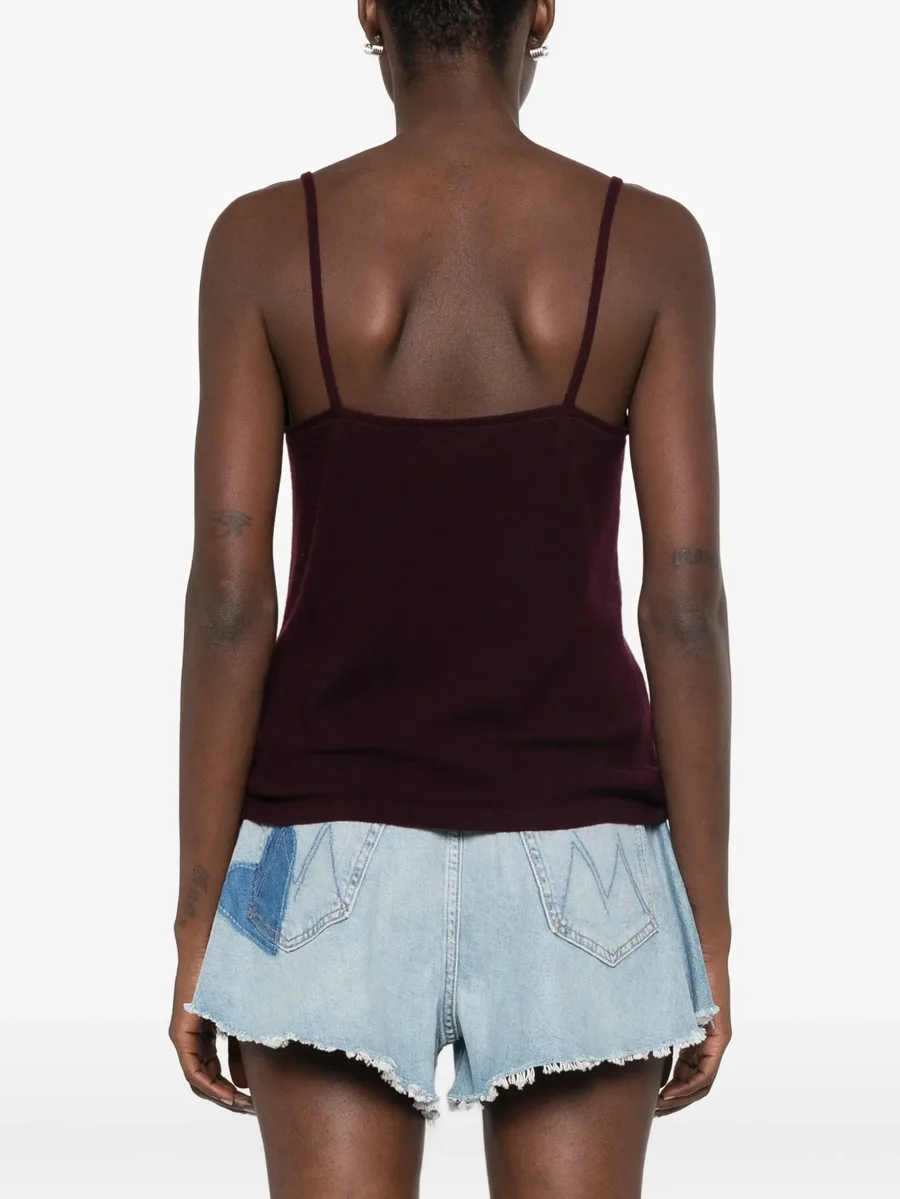 V-neck cashmere tank top 4