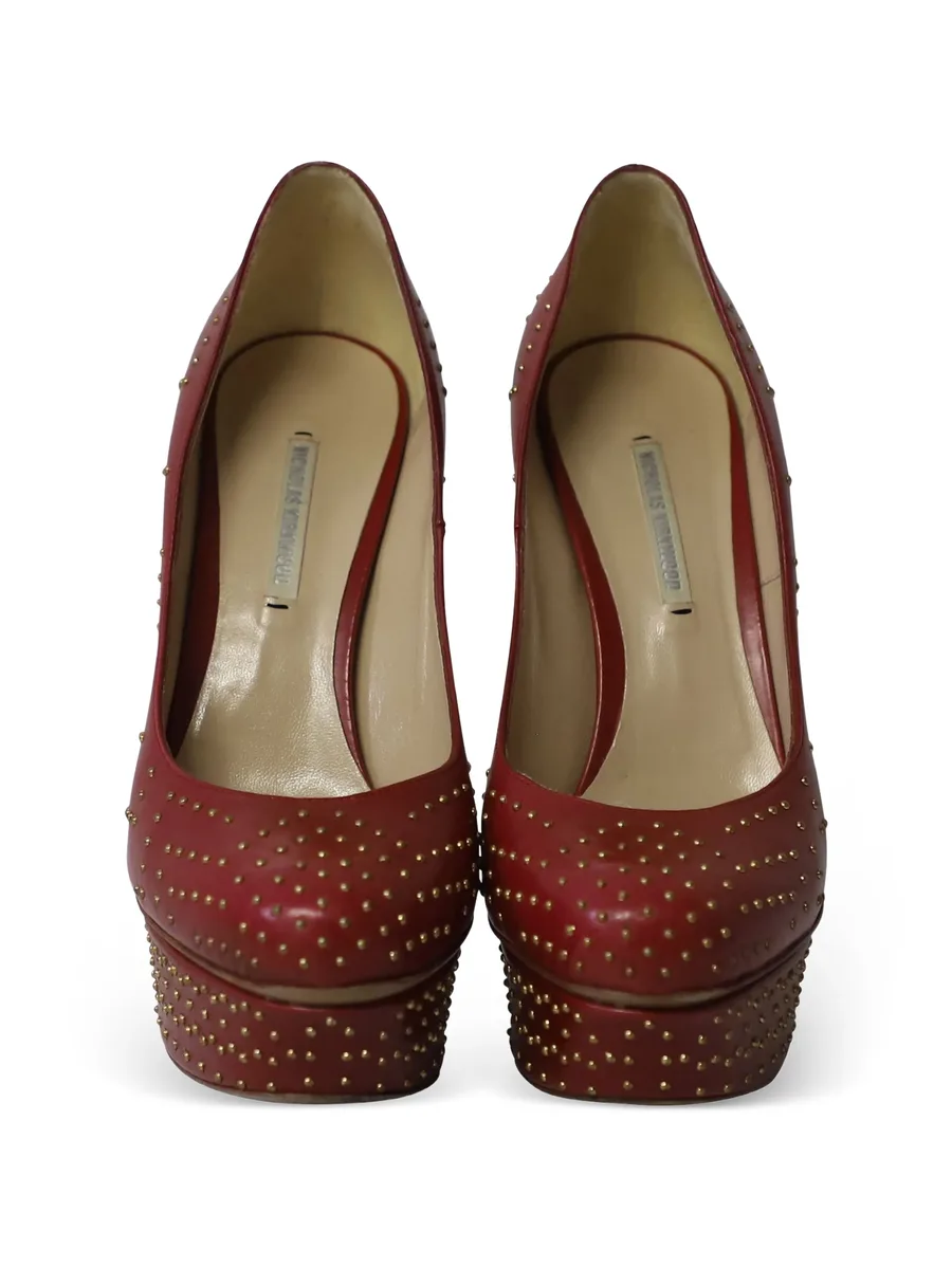 studded platform pumps 8