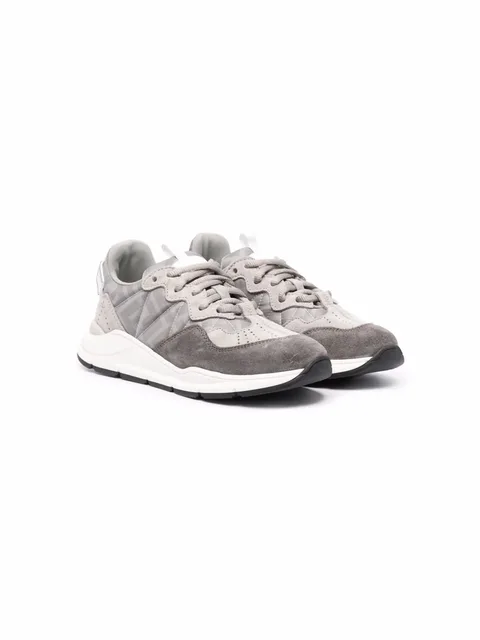 multi-panel lace-up sneakers