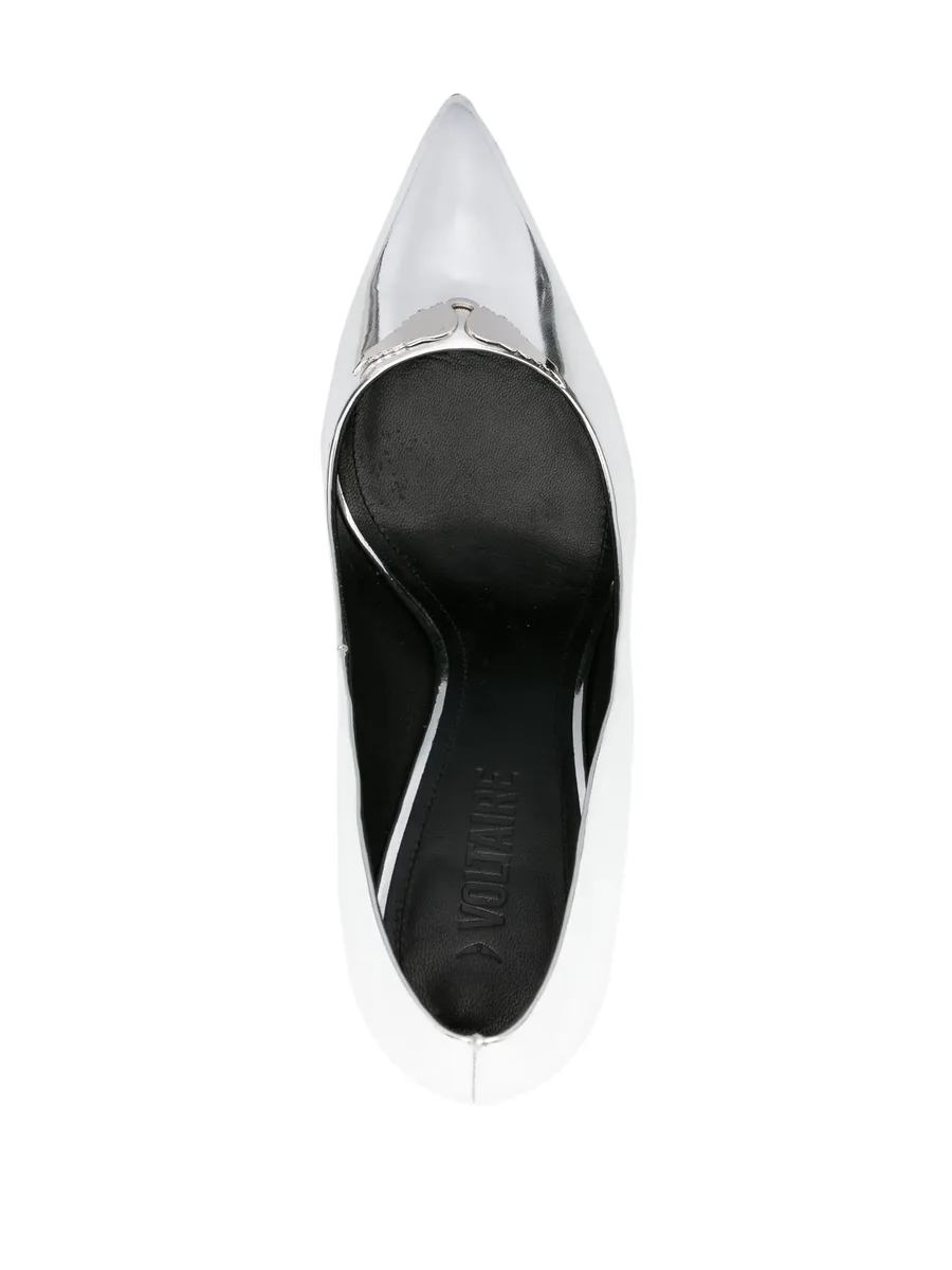 Perfect 100mm metallic-finish pumps 8