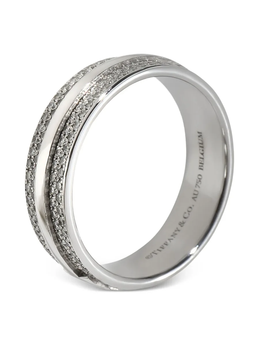 18K white gold diamond ring 7