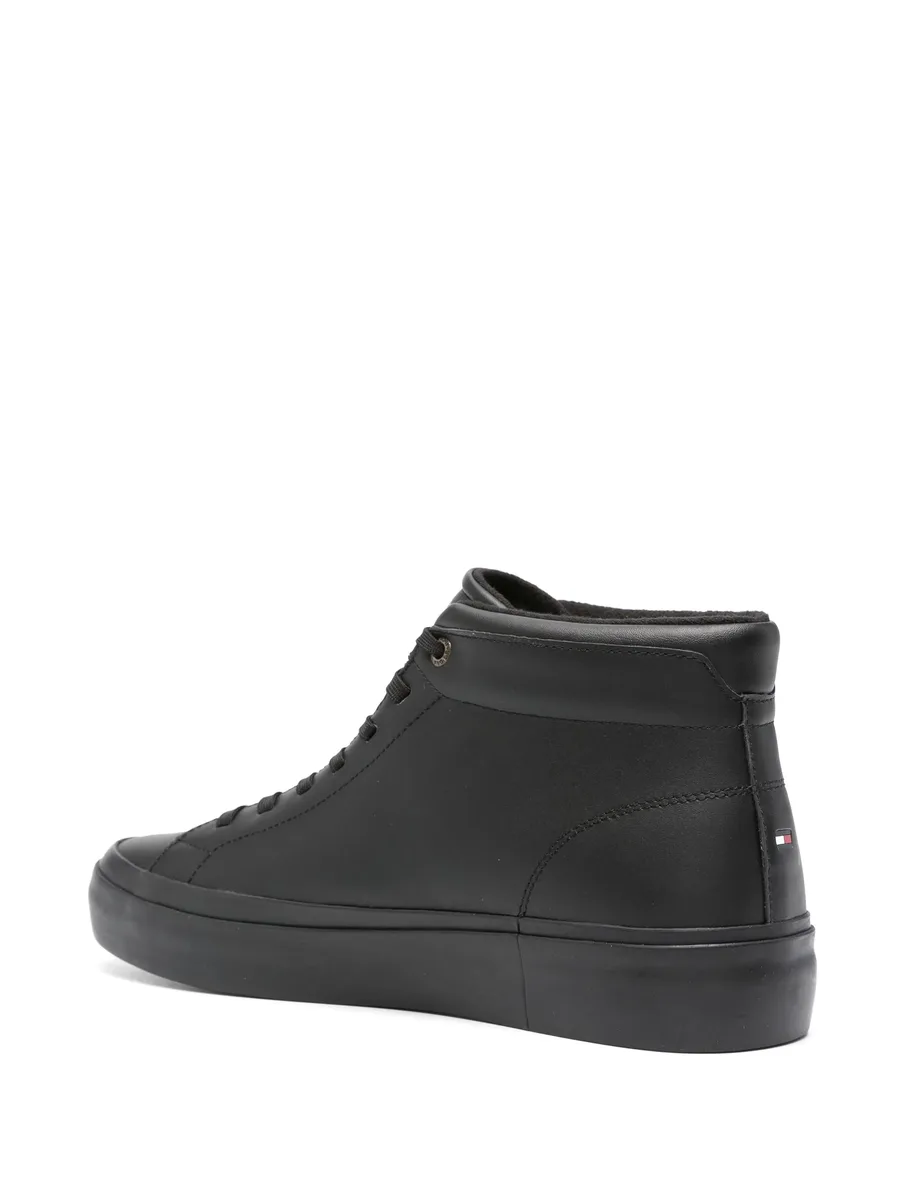 Modern lace-up leather sneakers 6