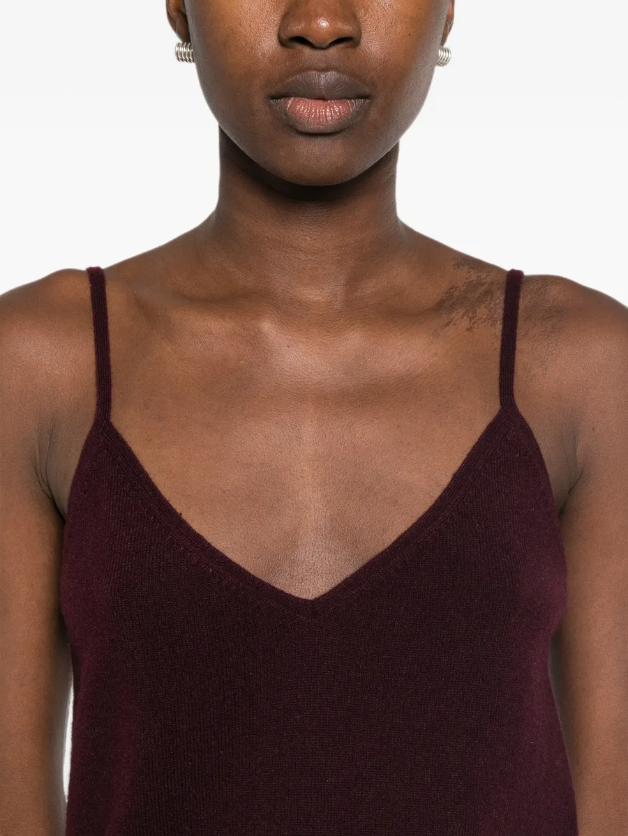 V-neck cashmere tank top 5