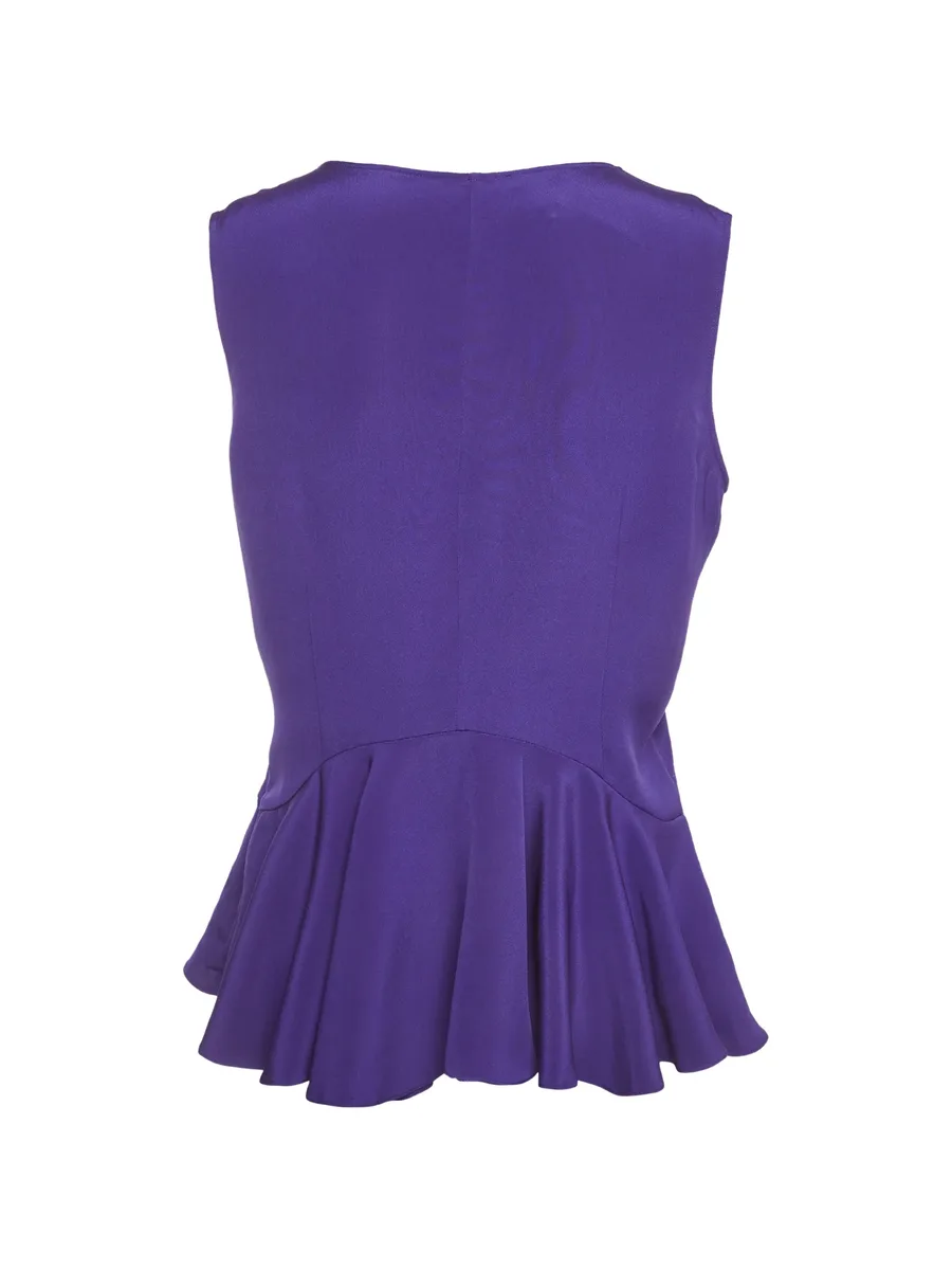 2013 peplum sleeveless top 2