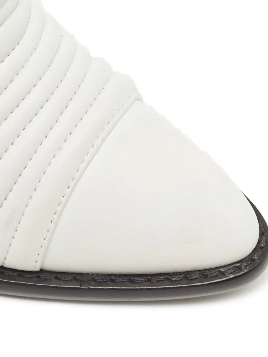 quilted zip-detail ankle boots 10