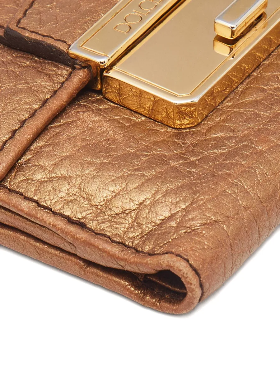 metallic-trimmed flap wallet 7