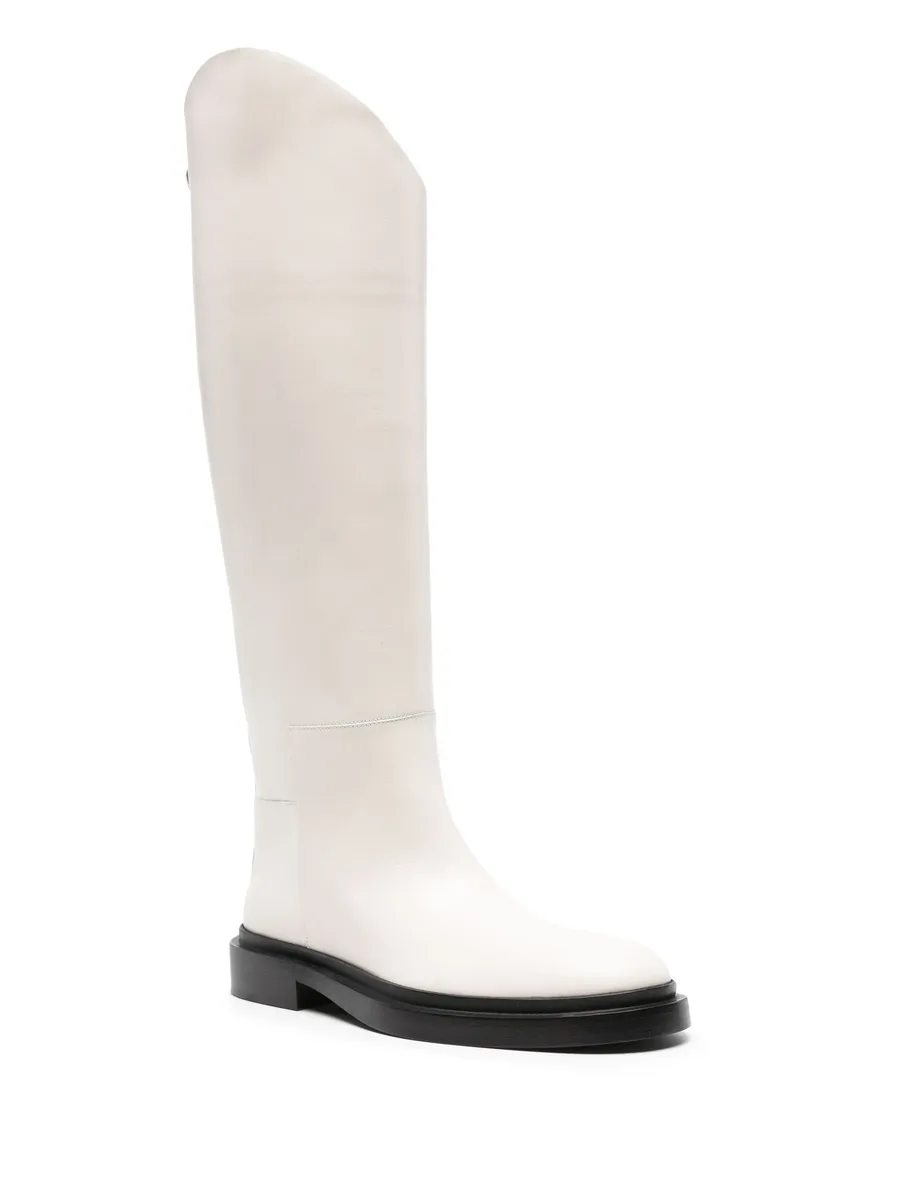 leather knee-high riding boots 4