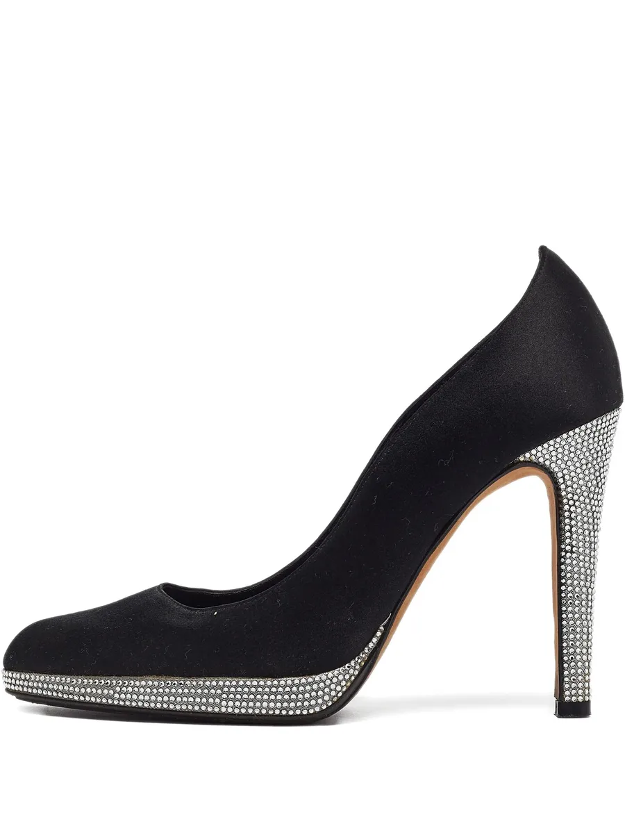 105mm rhinestone-embellished platform pumps 1