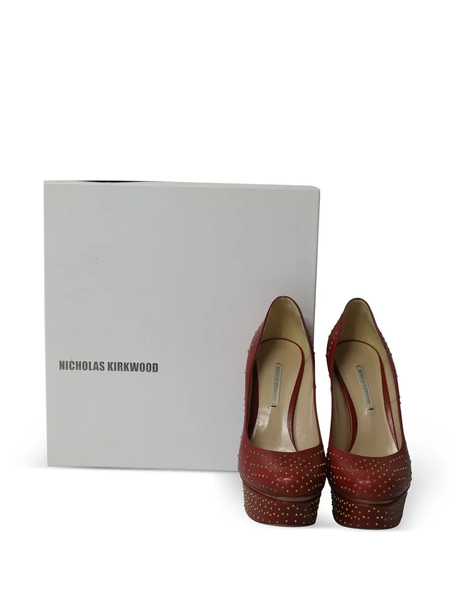 studded platform pumps 9