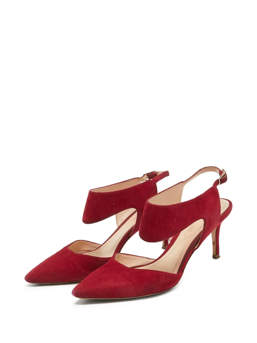 pre-owned Leda slingback pumps 14