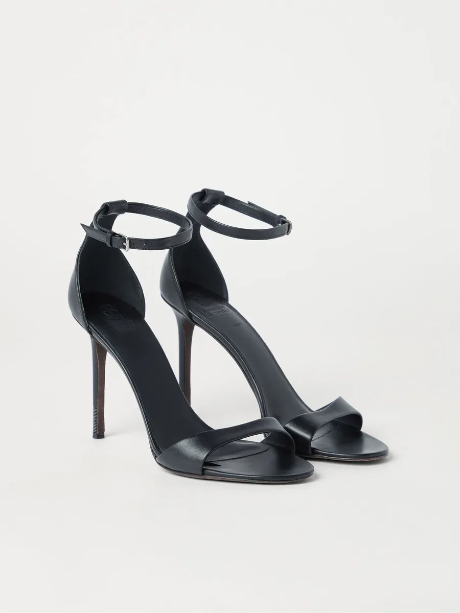 nappa-leather heeled sandals 5
