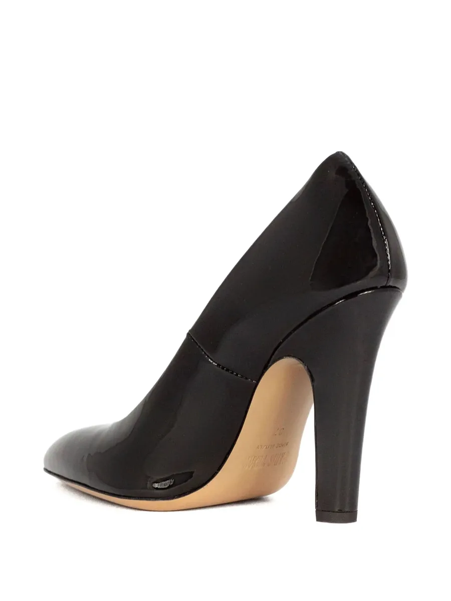100mm patent-leather heeled pumps 5