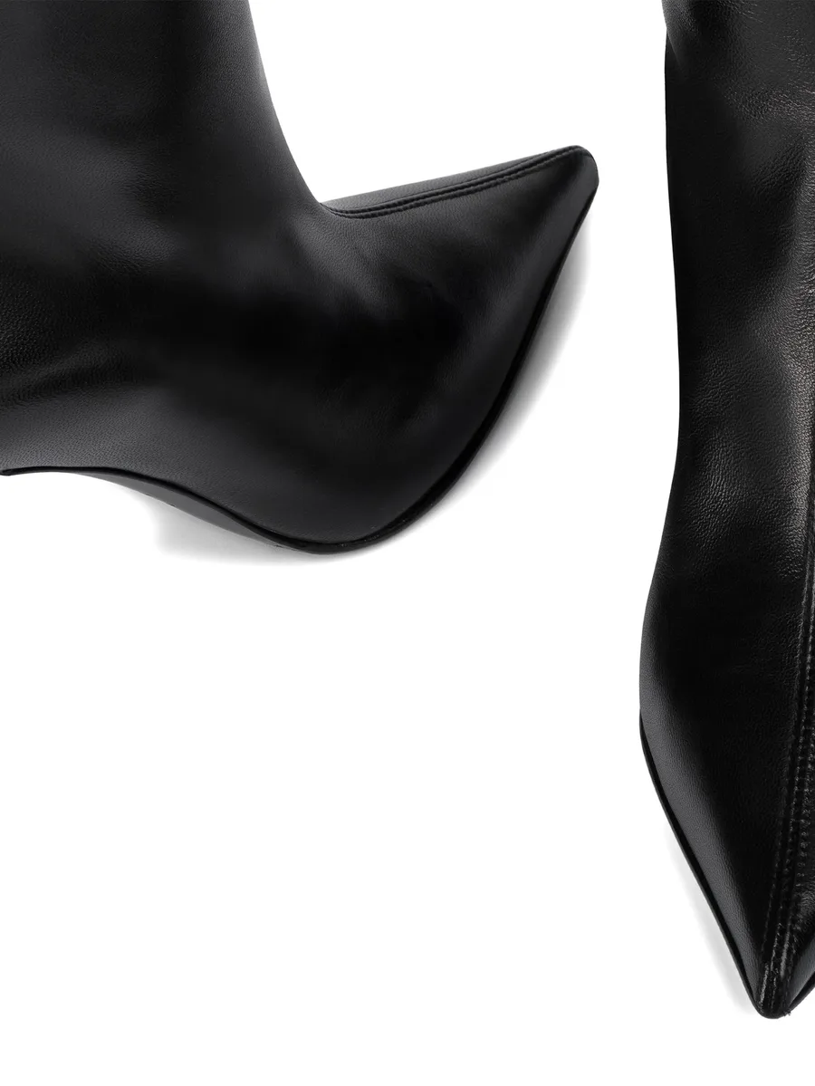 80mm Bella leather pointed-toe knee-high boots 6