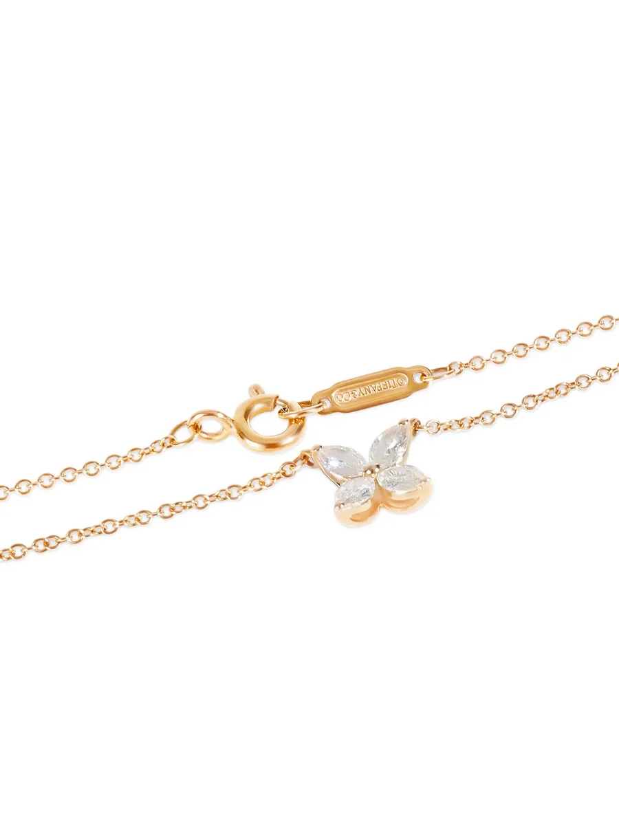 small Victoria diamond butterfly necklace 3