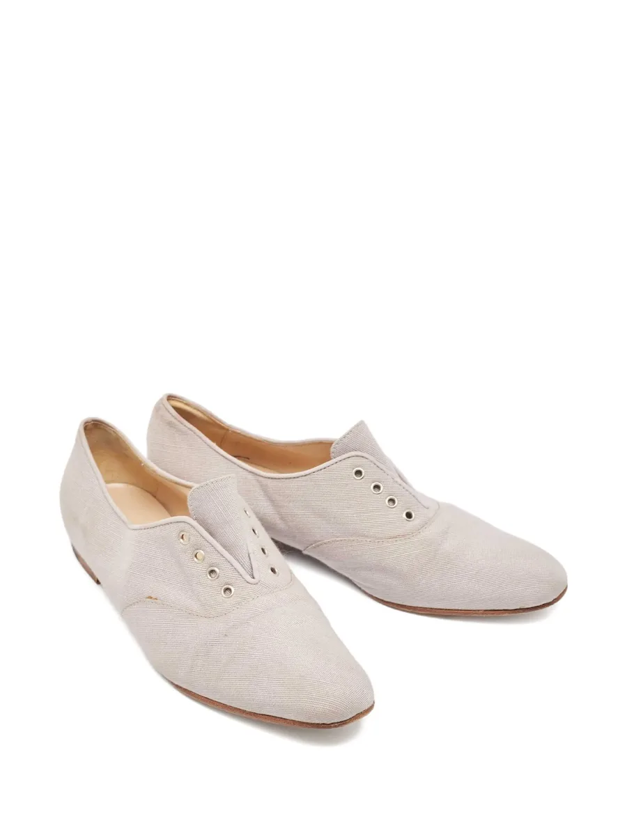 pre-owned eyelet-detail shoes 6