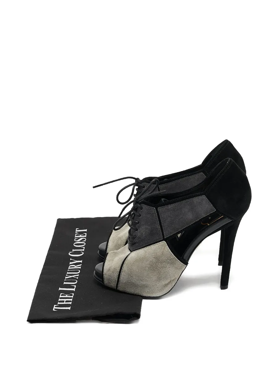panelled lace-up boots 7