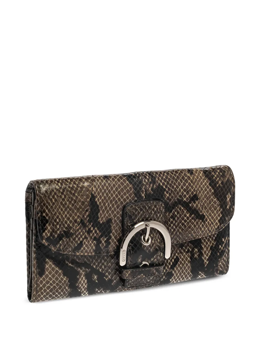 python-embossed leather wallet 5