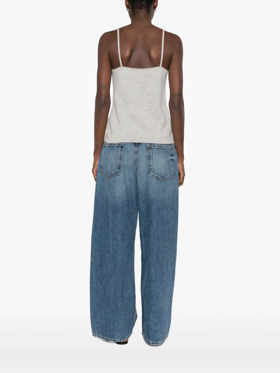 cashmere spaghetti-strap top 4