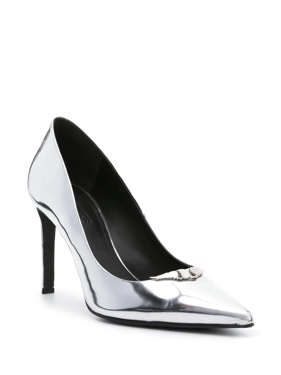 Perfect 100mm metallic-finish pumps 4