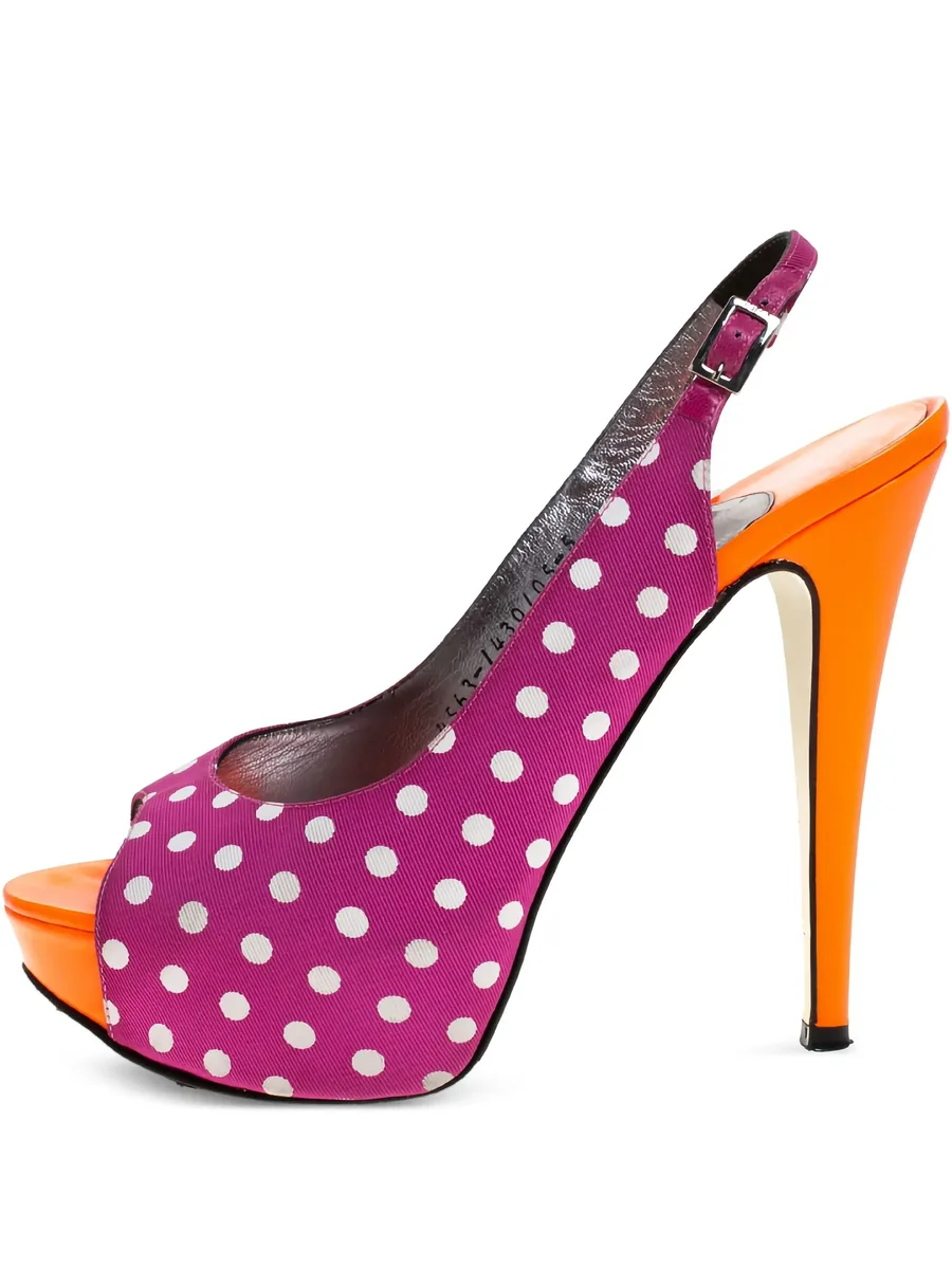 Pre-Owned 130mm leather heeled sandals 1