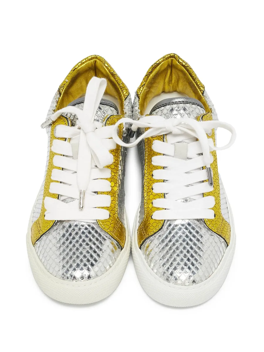 snakeskin-effect sneakers 6
